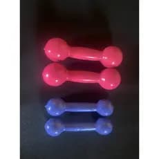 kit par de halteres 1/2 meio kg + par de halteres 1KG emborrachado