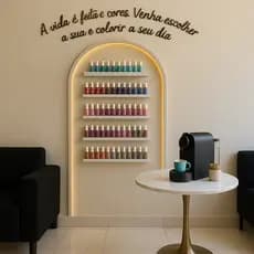 Expositor de esmaltes Kit 3 Prateleiras MDF Ideal para Esmaltes, Temperos e Decoração