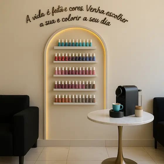 1 Prateleira Mdf Expositor Esmaltes Tintas Tempero miniaturas