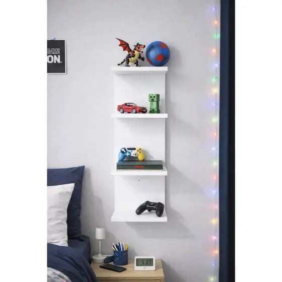 Estante Torre Vertical MDF 85x20x20 – Prateleira Multiuso para Perfumes, Livros e Organizador