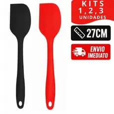 Espátula Pão Duro Silicone 27cm Cozinha Antiaderente Não Gruda Bolo Confeitaria