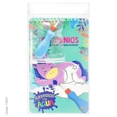Livro Surpresas com Água Infantil Mágico Reutilizável Colorir Educativo Presente Criança