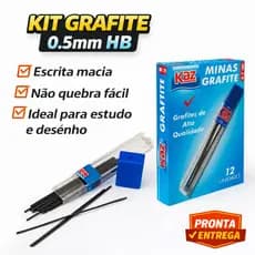 Grafite 0.5mm HB Refil Lapiseira Escolar Escritório Desenho Técnico 12/24/36