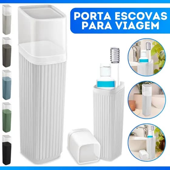 Estojo Porta Escova e Pasta Dental Plástico Para Viagem Bolsa Escola - SUPER PROMOÇÃO