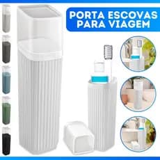 Estojo Porta Escova e Pasta Dental Plástico Para Viagem Bolsa Escola - SUPER PROMOÇÃO