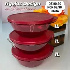 Tupperware Tigela Design 1 Litro Policarbonato
