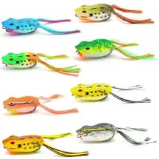 15 X Frog Boca Chata - Sapinho Anti-enrosco - 5,2cm/10g - Popper / Superfície - Tucunaré, Traira, Black Bass