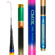1 x Vara Telescópica Lisa 5,40M - 60% Carbono - C.W 10-12lbs - PREMIUM