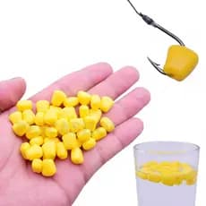 Milho Artificial para Pesca - 50 Unidades - Isca Artificial Soft - Super Realista - Pacu, Tambacu, Matrinxã