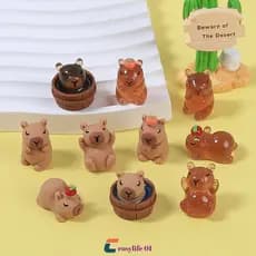 Miniatura Capivara Action Figures Modelo Decoração De Mesa Para Casa Presente Para Crianças Micro Ornamento De