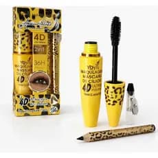 kit Máscara para Cílios 4d+ lapis pra olho preto