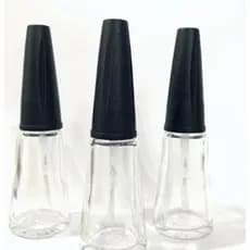Vidro vazio para esmalte 05un com Tampa Preta com detalhe para esmalte 7ml lembrancinhas Vidro esmalte