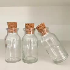 Kit 10un Vidro Penicilina 10ml com rolha lembrancinha terrário