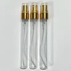 130 Vidros amostra 10ml perfume spray dourado luxo