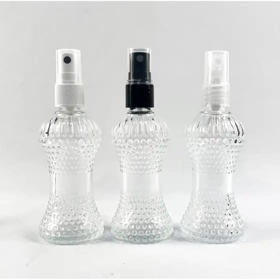 kit 5 Vidros cinturinha 50ml home spray natural branco preto