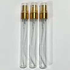 kit 40 Vidros 10ml para perfume amostra e lembrancinha vidro de bolsa spray dourado