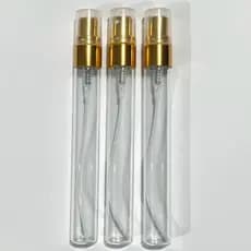 kit 36 Frasco de vidro para amostra de perfume 10ml dourado