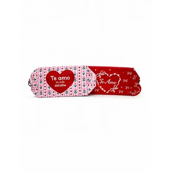 Necessaire 50% PVC/50% POLIESTER Resistente Estampa Sortida