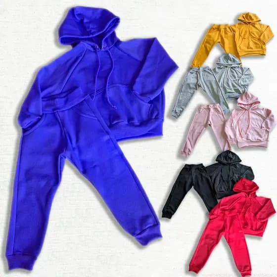 Conjunto de Moleton infantil flanelado unisex