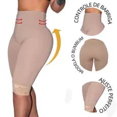 Bermuda Modeladora Anti-Flacidez Combate Varizes e Celulite