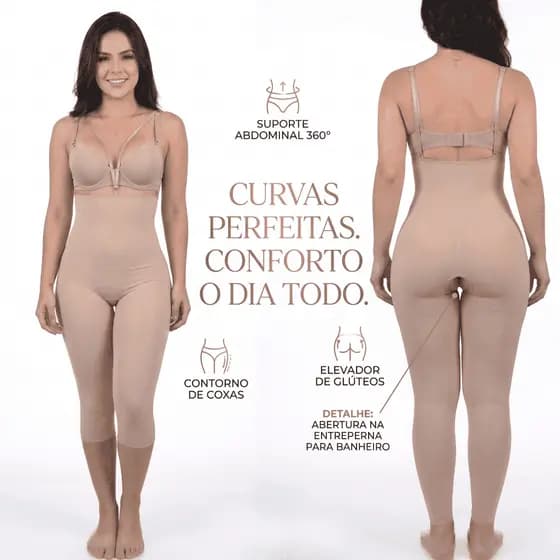 Calça Cinta Modeladora Com Alça Pós Tratamentos Estéticos Alta Compressão