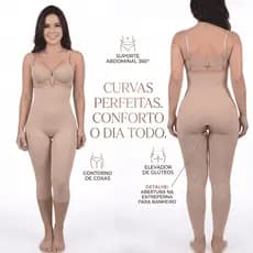 Calça Cinta Modeladora Com Alça Pós Tratamentos Estéticos Alta Compressão
