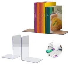 Suporte de Livros Bibliocanto Acrílico Transparente Organizador Estante Livro