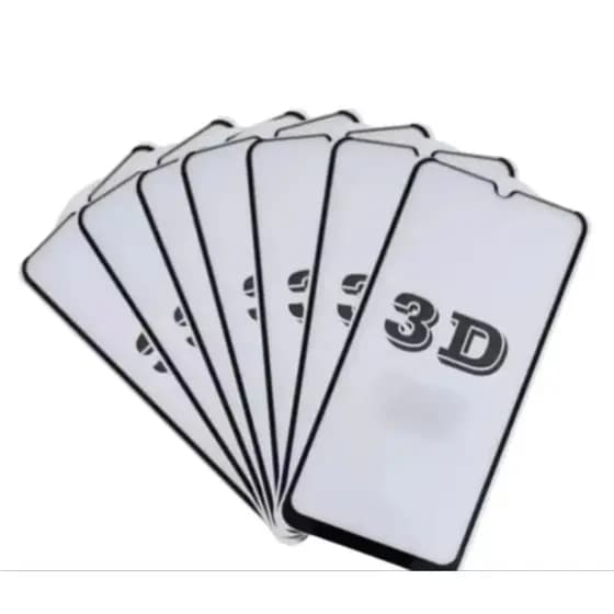 kit 3 Película protetor de tela 3D Vidro Temperado Full Cover 9H para Samsung/iPhone/Xiaomi