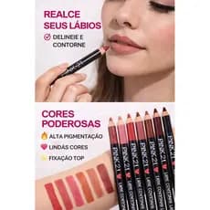Lápis Labial Pink 21 Delineador de Boca Longa Duração