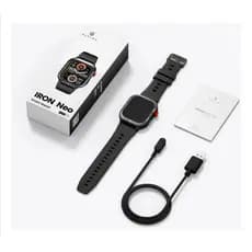 Haylou Smartwatch IRON NEO Smartwatch 1.95 "Display - Chamadas Bluetooth, Bateria Longa, Monitoramento Fitness, 3ATM Res