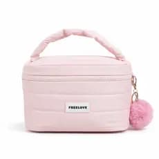 Bolsa Necessaire Organizadora Porta Cosméticos Viagem Compacta Elegante Blogueira Colorida Feminina Luxo