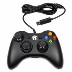 Controle Xbox 360 e PC c/ Fio 2 Metros USB Material Resistente Idêntico ao original - Compatível com PC