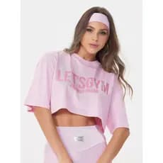Cropped Brand Up Lets Gym  Academia Look Fitness Camiseta