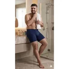 Cueca Boxer Alongada Plus Size Poliamida Zee Rucci 48 ao 60