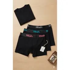 Kit 3 Cuecas Boxer Mash Masculina Algodão Premium Cores Sortidas Original