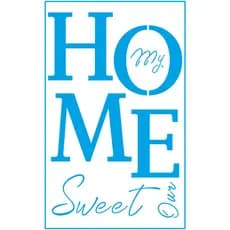 ST-422 Stencil 21x34cm Home Sweet Home - Litoarte
