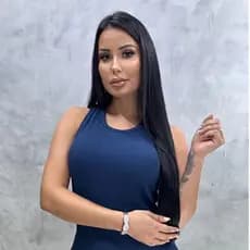 Camiseta Feminina Azul Marinho Blusa Regata Canelada Básica Lisa Dia a Dia Moda Verão Lançamento