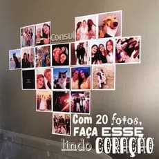 Mini foto magnéticas (com imã) - Para decoração
