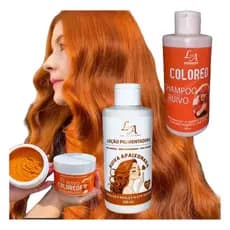 Kt Ruivo Matizador Shampoo+loção+máscara S/amônia 300ml