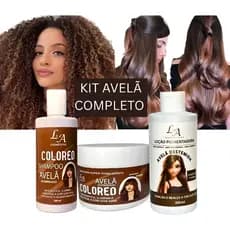 Kt Avelã Completo Shampoo, Loção E Máscara S/ Amônia 300ml