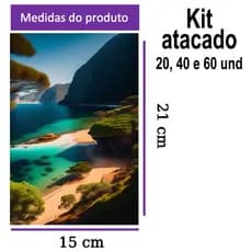 kit Revelação de foto 15 x 21 em papel fotográfico 230g AAA, ideal para porta retrato e albuns