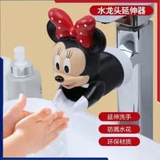 Extensor De Torneira Fofo à Prova De Respingos De Desenhos Animados Ao Ar Livre Para Crianças E Bebês Lavagem Das Mãos Silicone Descarga De água Estendida