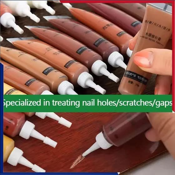 Pasta Reparadora Multicolorida Para Pisos Externos, 20ml, Para Descoloração De Pisos Em Armários, Mesas,