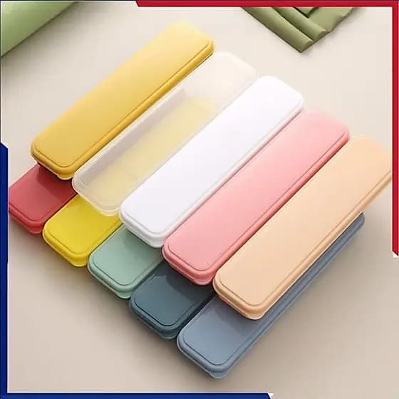 Estojo Portátil Multicolorido Para Talheres, Ideal Para Uso Externo, Com Porta-colheres E Garfos, Perfeito Para