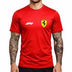 Camisa Camiseta Masculina FERRARI F1 Dry Fit Treino Academia Esporte Corrida Crossfit Futebol
