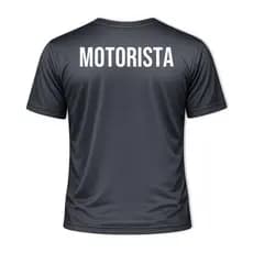 Camisa Masculina Camiseta Uniforme MOTORISTA Manobrista Condutor Ambulância Dry Fit Profissão