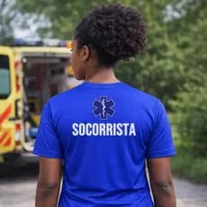 Camisa Unissex Camiseta SOCORRISTA Enfermeiro Samu Uniforme Profissão Dry Fit Masculina ou Feminina