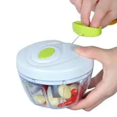 Mini Processador e Triturador De Alimentos Manual 3 Laminas