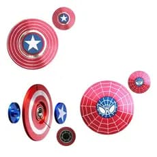 Brinquedo Anti-stress Hand Spinner Escudo Capitão america Homem Aranha Descompressão