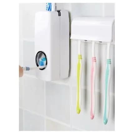Dispenser Automático Pasta De Dente Com Suporte Escovas novo